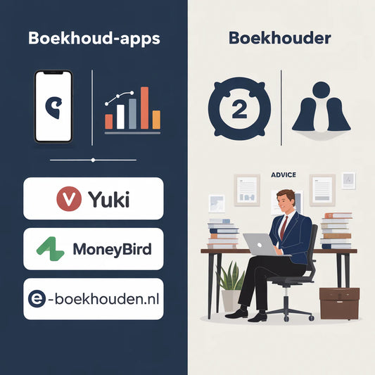 Boekhoud-apps vs een boekhouder
